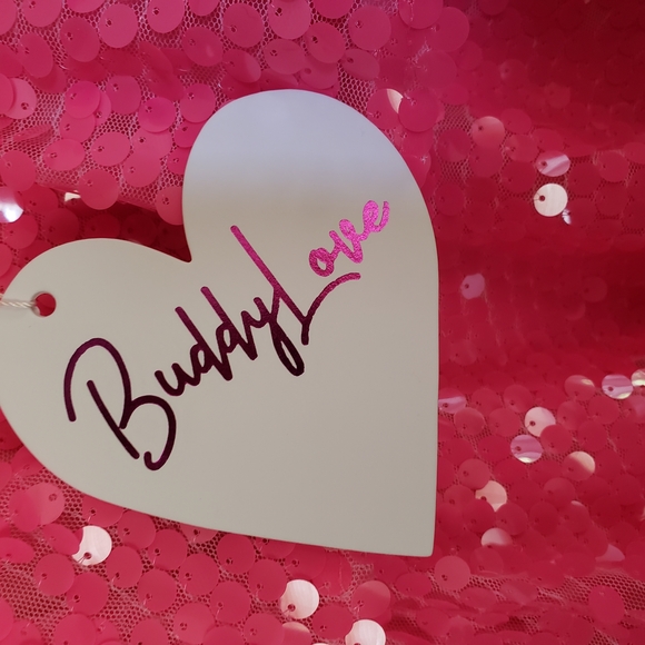 Pink Sequin Ruffle Dress - Picture 2 of 5